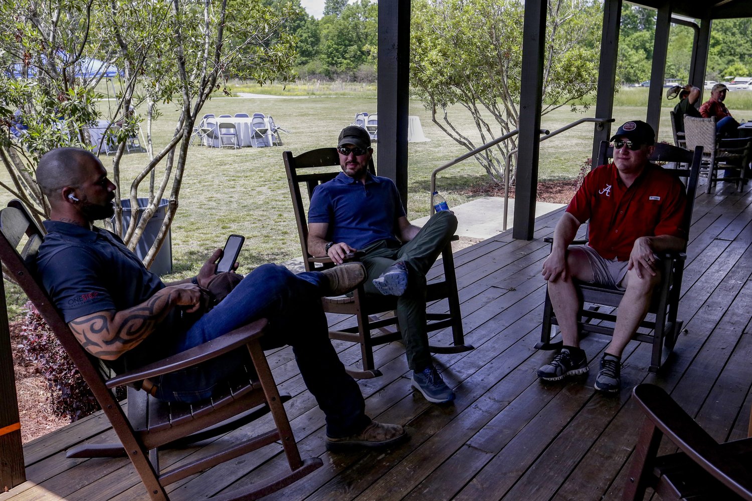 Skeet Shoot Friday, April 29, 2022, in Fayette, Ala. (AP Photo/Butch Dill)